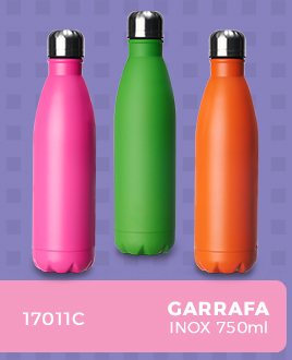 Garrafa inox 750 ML BG17011C Garrafa inox 750 ML BG17011C